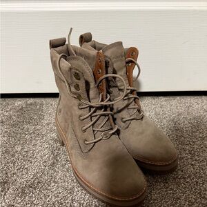 Timberland Taupe Lace-Up Boots
